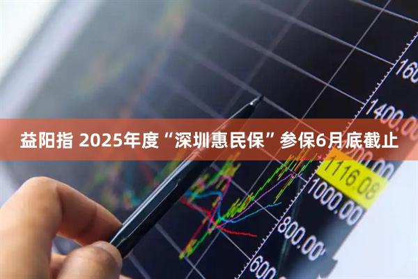 益阳指 2025年度“深圳惠民保”参保6月底截止
