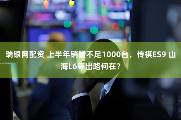 瑞银网配资 上半年销量不足1000台，传祺ES9 山海L6等出路何在？